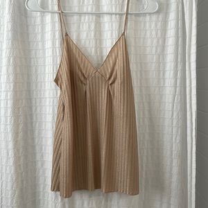Zara sparkly blush pink tank